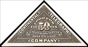 Stamp, Numeral, United States of America,  , Telegraphy, Triangle Stamps
