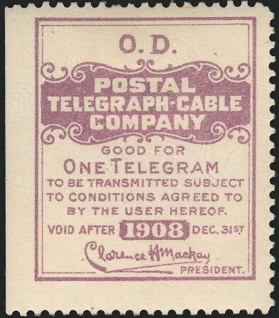 Old Dominion Steamship Company frank - dated 1908