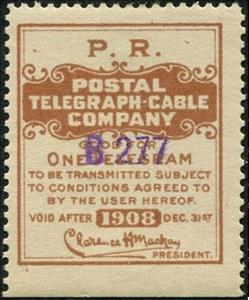 Stamp, Pennsylvania Railroad frank - dated 1908, United States of America,  , Railways, Signatures - Autographs, Telegraphy