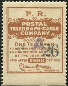 Stamp, Pennsylvania Railroad frank - dated 1908, United States of America,  , Railways, Signatures - Autographs, Telegraphy