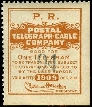 Pennsylvania Railroad frank - dated 1909