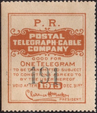 Pennsylvania Railroad frank - dated 1913