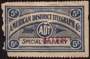 Stamp, Special Delivery, United States of America,  , Arrows, Telegraphy