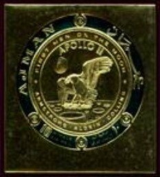 Souvenir Sheet, Apollo 11, Armstrong, Aldrin, Collins, Ajman,  , Astronauts, Coins, Heads of State, Outer Space, Round Stamps, Space Traveling