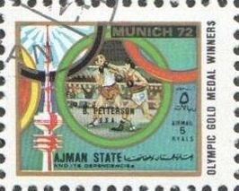 Stamp, Boxing, Ajman,  , Olympic Games, Sports