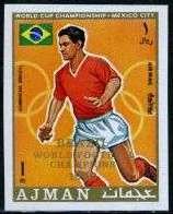 Mané Garrincha, Brazil. Overprinted
