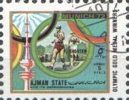 Stamp, Marathon, Ajman,  , Olympic Games, Sports