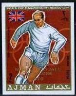 Sir Robert „Bobby“ Charlton, England. Overprinted