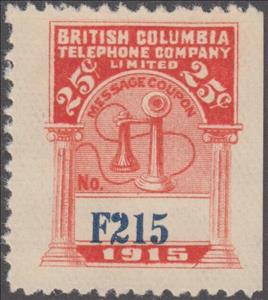 Stamp, Telephone - dated 1915, Canada,  , Telephones, Telephony