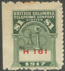 Stamp, Telephone - dated 1917, Canada,  , Telephones, Telephony