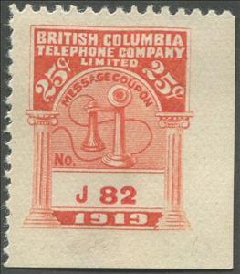 Stamp, Telephone - dated 1919, Canada,  , Telephones, Telephony