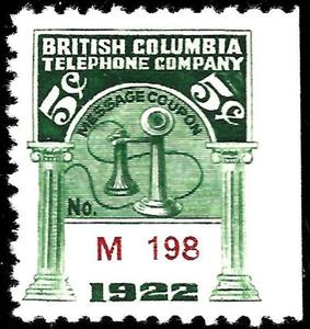 Stamp, Telephone - dated 1922, Canada,  , Telephones, Telephony