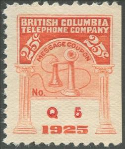 Stamp, Telephone - dated 1925, Canada,  , Telephones, Telephony