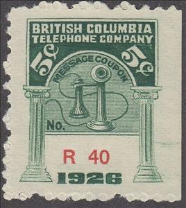 Stamp, Telephone - dated 1926, Canada,  , Telephones, Telephony