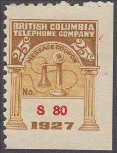 Stamp, Telephone - dated 1927, Canada,  , Telephones, Telephony