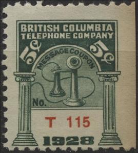 Stamp, Telephone - dated 1928, Canada,  , Telephones, Telephony