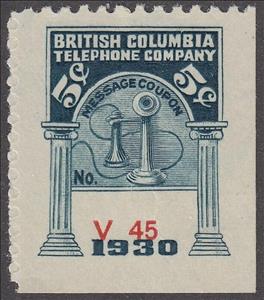 Stamp, Telephone - dated 1930, Canada,  , Telephones, Telephony