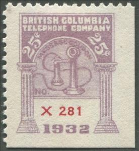 Stamp, Telephone - dated 1932, Canada,  , Telephones, Telephony