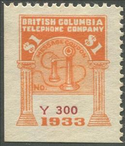 Stamp, Telephone - dated 1933, Canada,  , Telephones, Telephony