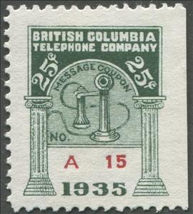 Stamp, Telephone - dated 1935, Canada,  , Telephones, Telephony