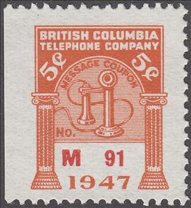 Stamp, Telephone - dated 1947, Canada,  , Telephones, Telephony