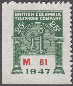 Stamp, Telephone - dated 1947, Canada,  , Telephones, Telephony