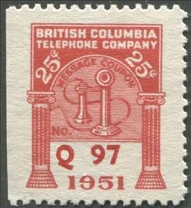 Stamp, Telephone - dated 1951, Canada,  , Telephones, Telephony