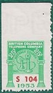 Stamp, Telephone - dated 1953, Canada,  , Telephones, Telephony