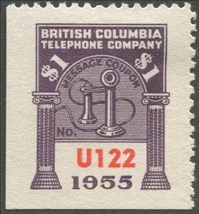 Stamp, Telephone - dated 1955, Canada,  , Telephones, Telephony