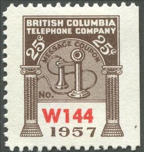 Stamp, Telephone - dated 1957, Canada,  , Telephones, Telephony