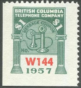 Stamp, Telephone - dated 1957, Canada,  , Telephones, Telephony