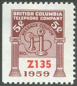 Stamp, Telephone - dated 1959, Canada,  , Telephones, Telephony