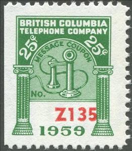 Stamp, Telephone - dated 1959, Canada,  , Telephones, Telephony