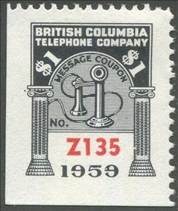 Stamp, Telephone - dated 1959, Canada,  , Telephones, Telephony