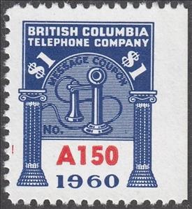 Stamp, Telephone - dated 1960, Canada,  , Telephones, Telephony