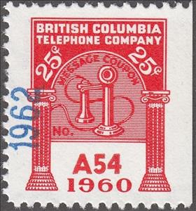 Stamp, Telephone - dated 1962, Canada,  , Telephones, Telephony