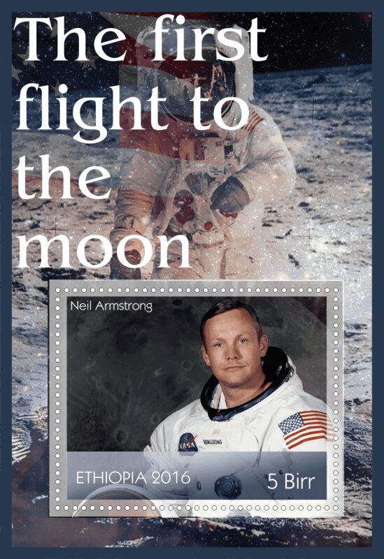 Space The first flight to the moon