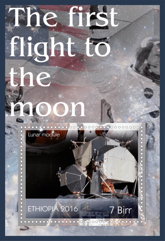 Space The first flight to the moon