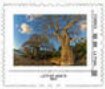 Stamp, Baobab Tree, France,  , Trees