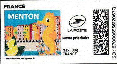Stamp, Menton. Redesign, France,  , Coastal Areas, Festivals, Townscapes / City Views