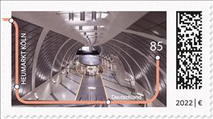 Stamp, Heumarkt Station, Cologne, Germany, Federal Republic,  , Public Transport, Stations