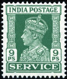 King George VI wearing Imperial Crown of India
