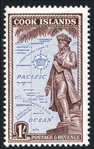 Stamp, Capt. James Cook, Cook Islands,  