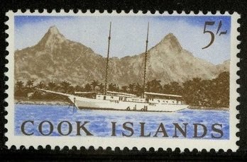 Ship in Rarotonga Harbor