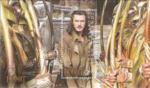 Souvenir Sheet, Bard the Bowman, New Zealand,  , Actors, Fairy Tales, Famous People, Literature, film