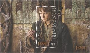 Souvenir Sheet, Bilbo Baggins, New Zealand,  , Actors, Fairy Tales, Famous People, Literature, film