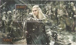 Souvenir Sheet, Thranduil, New Zealand,  , Actors, Fairy Tales, Famous People, Literature, film