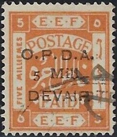 E.E.F. Postage Paid - Overprinted