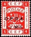 E.E.F. Postage Paid - Overprinted