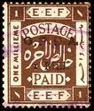 Stamp, E.E.F. Postage Paid - Overprinted, Palestine, British Mandate,  , Letters (Alphabet)